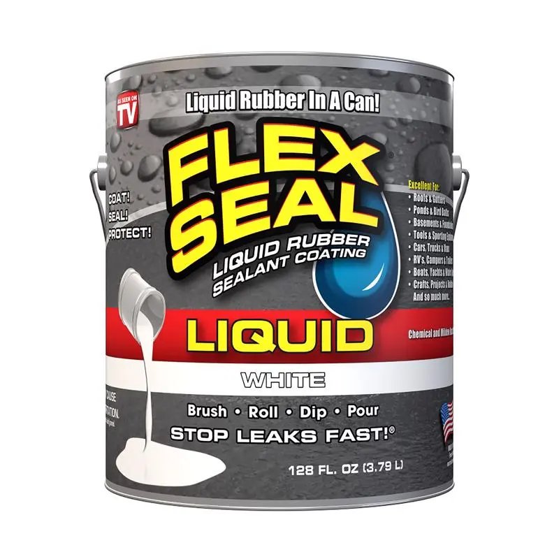 Flex Seal Family Products Flex Seal White Liquid Rubber Sealant Coating 1 gal