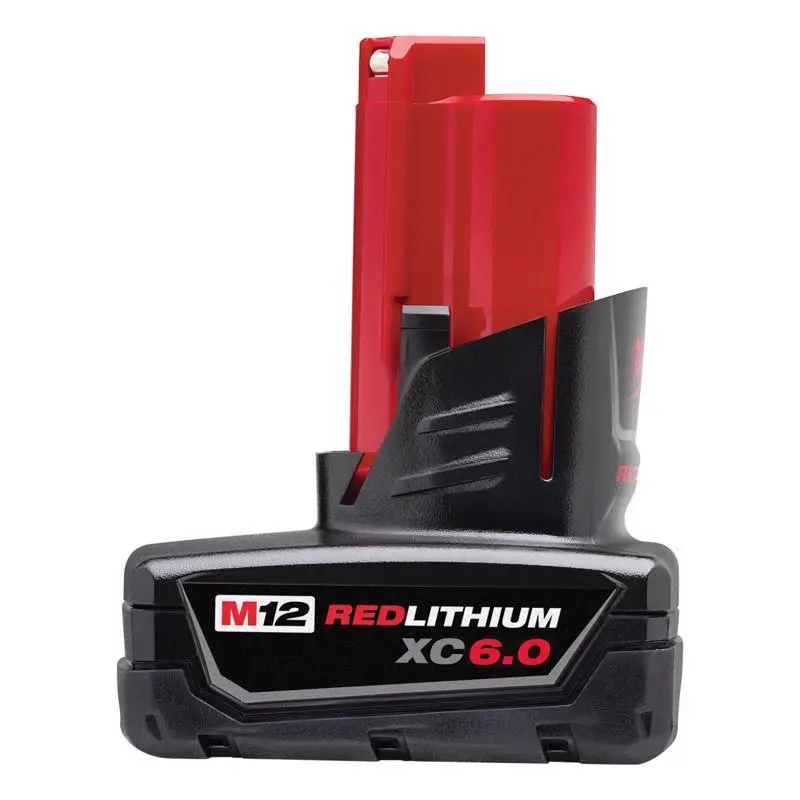 Milwaukee M12 RedLithium XC 6Ah Lithium-Ion Battery Pack 1 pc Power Tools