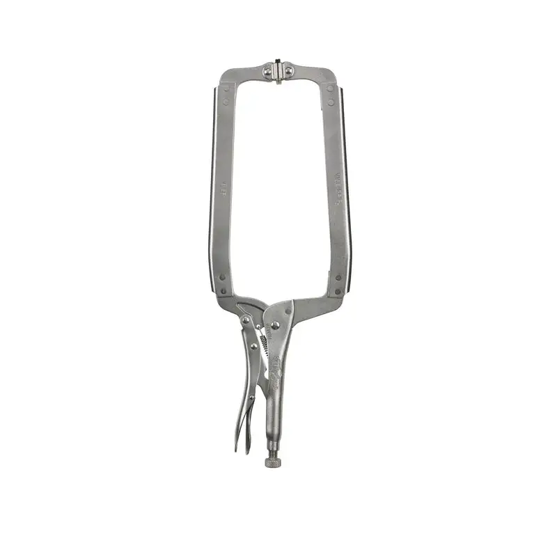 Irwin Vise-Grip 8 Inch X 9-1/2 Inch D Locking C-Clamp Swivel Pads 1000 lb Capacity