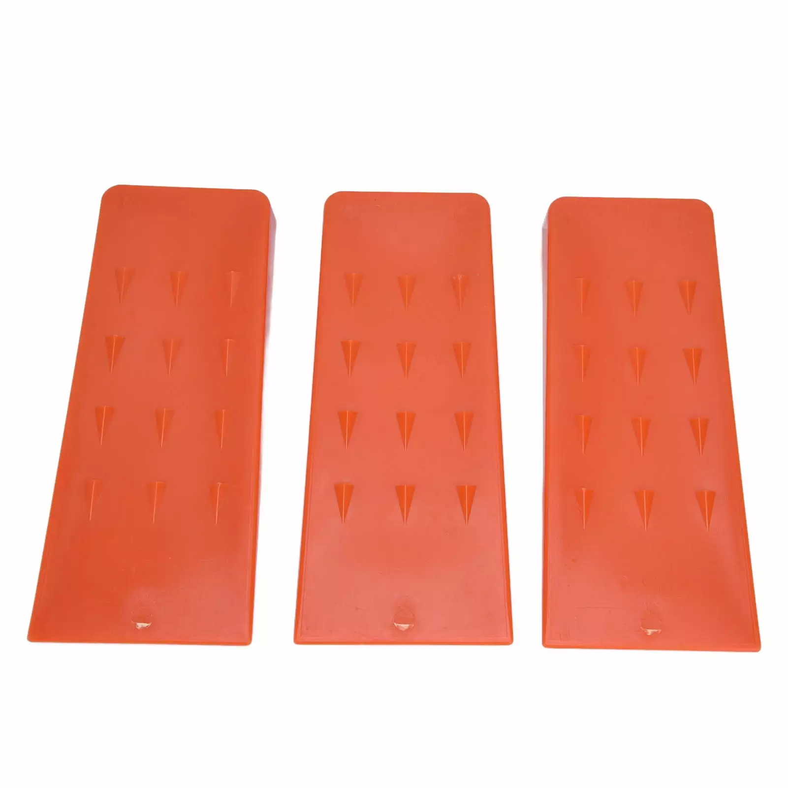 8in Plastic Spiked Felling Wedges - 3pcs Protect Logging Tools Chainsaws and Tree Cutting Logging Wedges