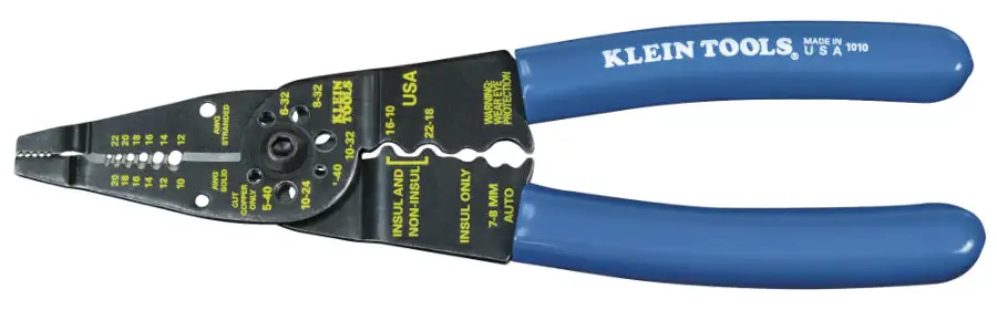 Klein Tools 1010 All Purpose Long Nose Cutter and Crimper 8-1/4 Inches Professional Tool