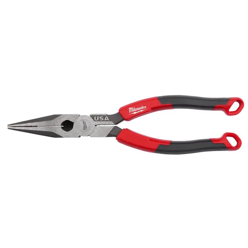 Milwaukee 8.46 Inch Forged Steel Long Nose Pliers Professional Hand Tool