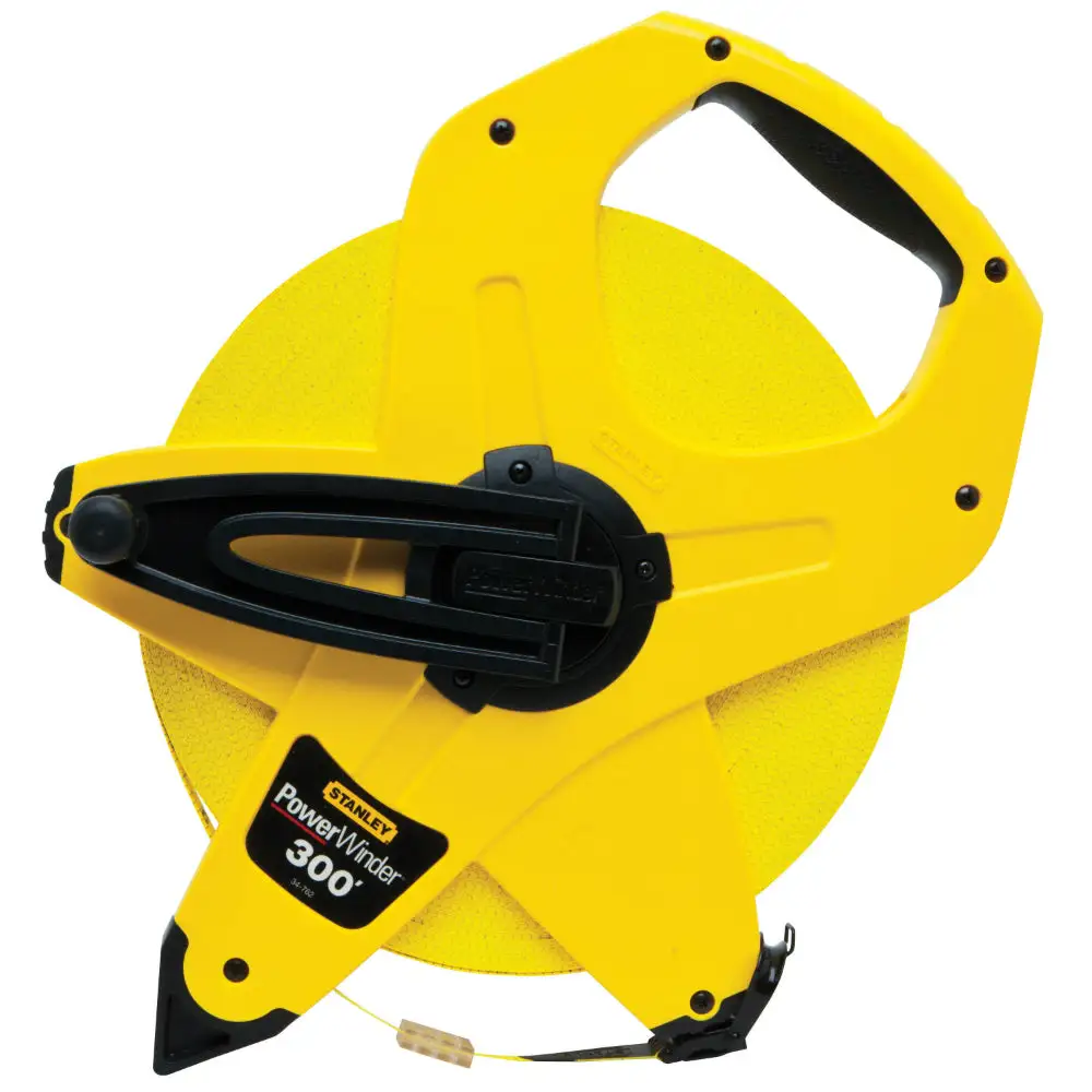 Stanley PowerWinder Fiberglass Long Tape Rule 300'