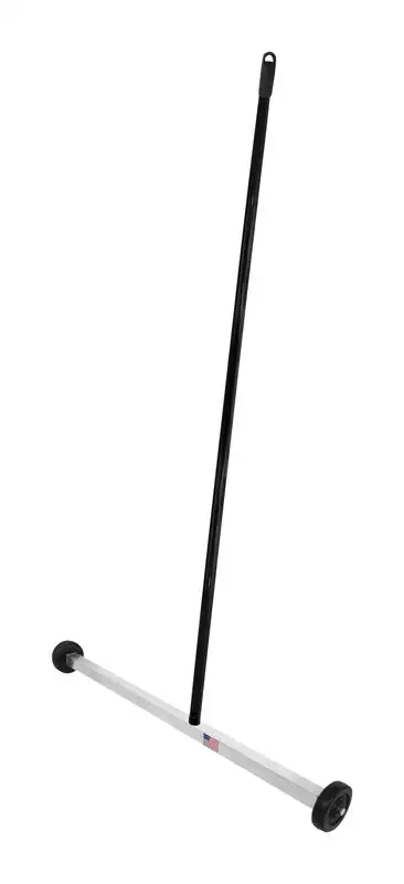 Magnet Source 43 L X 30 W Black/White Push-Type Magnetic Mini Sweeper 55 lb Pull