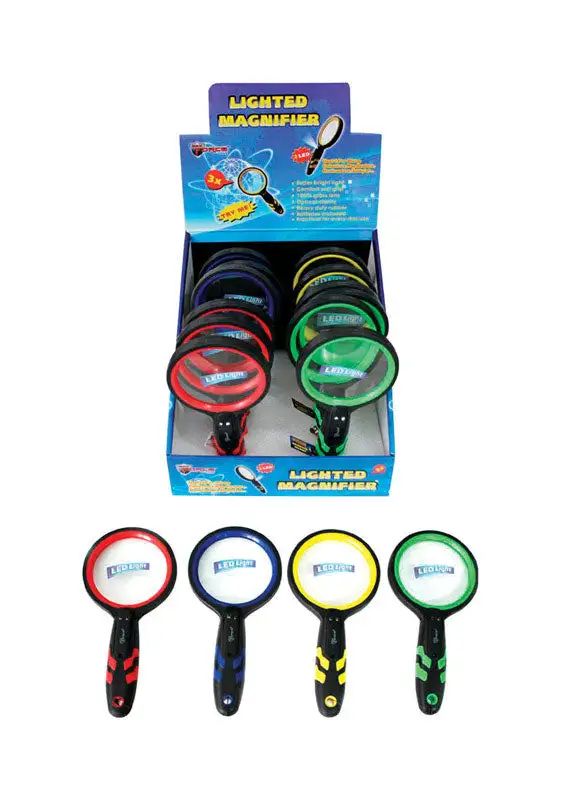 Diamond Visions Round LED Magnifying Glass Pack 12