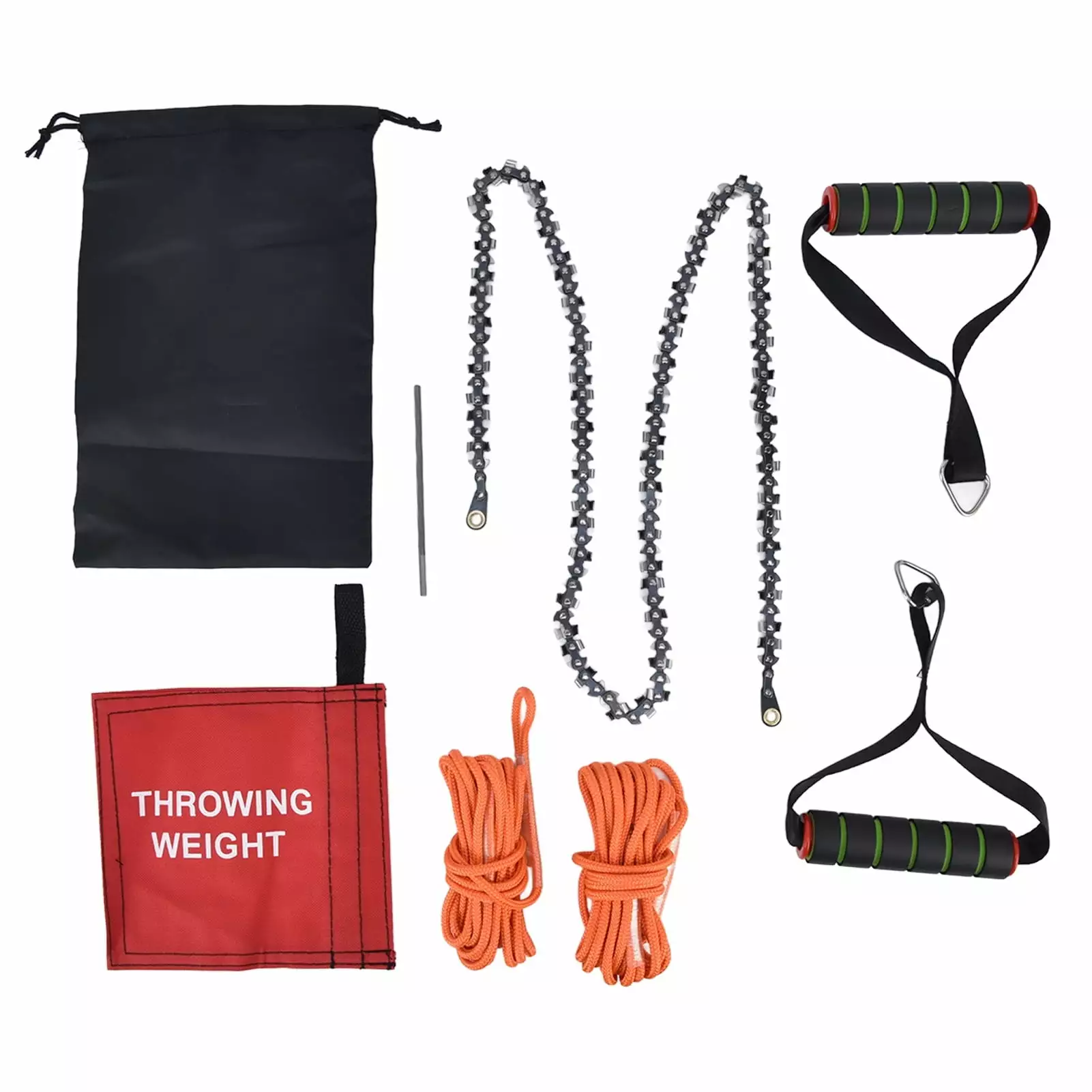 High Reach Hand Chain Saw 48inch Space-saving Travel-friendly Rope Saw Outdoor Camping Hunting Backpacking Aiperq