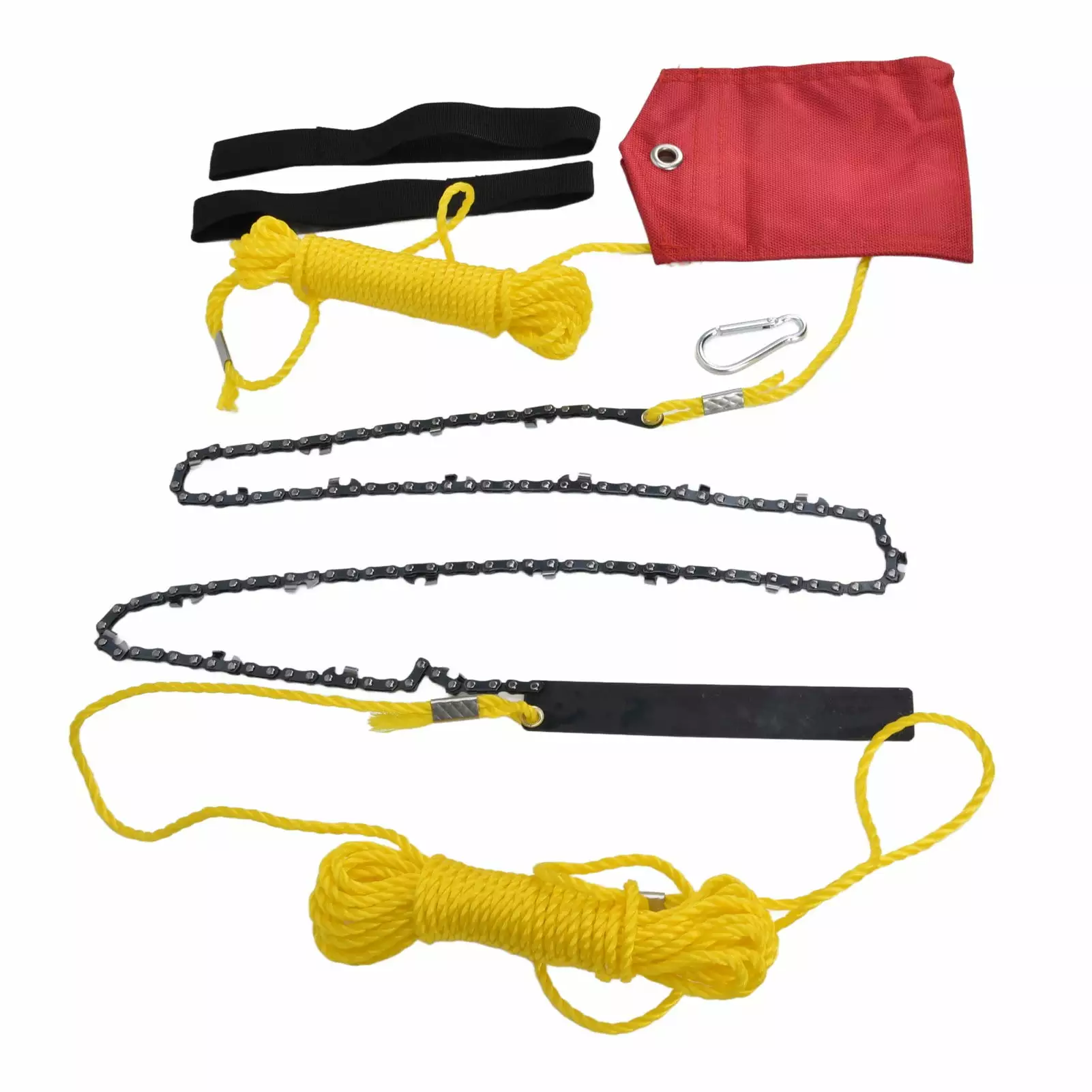 48 Inch Tree Limb Hand Rope Chain Saw 63 Teeth High Hardness Cozy Handle Folding Pocket Chainsaw Tree Pruning FEIQIUMAOYI