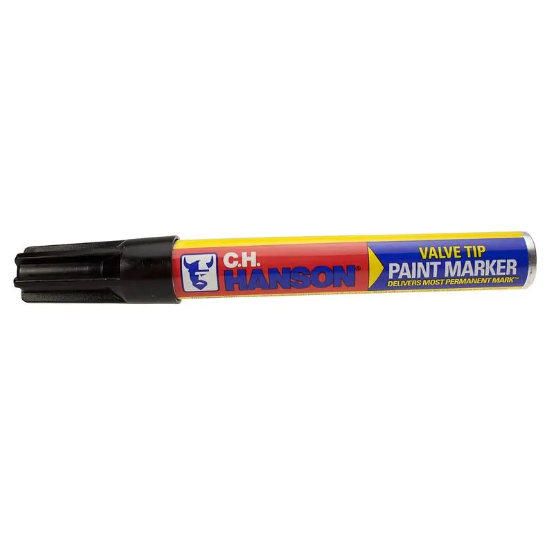 C.H. Hanson Black Valve Tip Paint Marker Pack 12