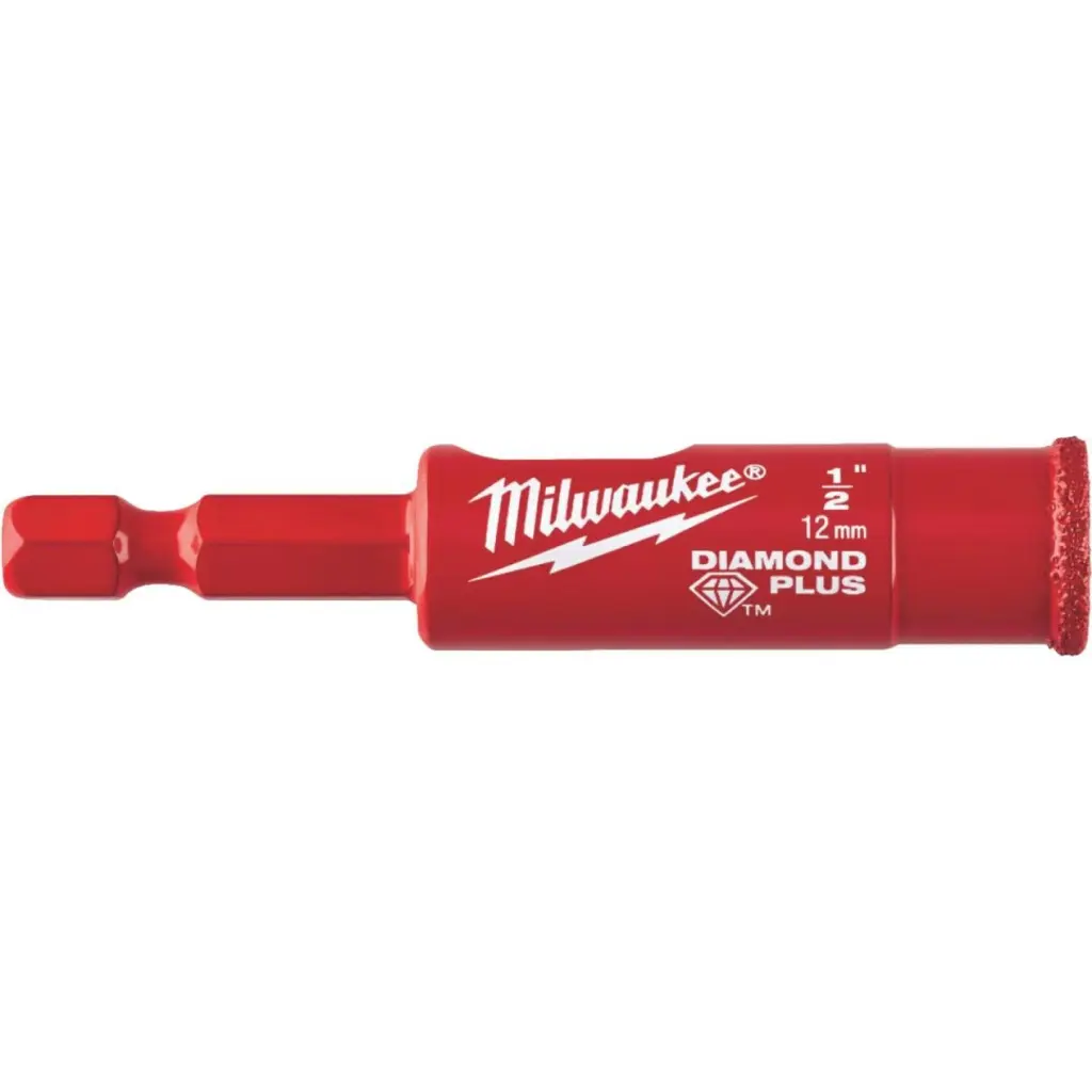 Milwaukee 1/2 . x 2-1/8 . Diamond Glass & Tile Drill Bit