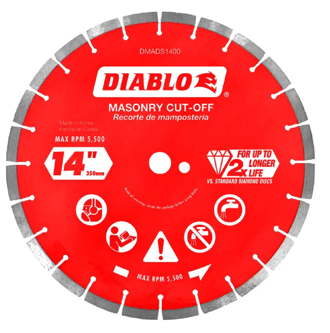 Diablo DMADS1400 Diamond Saw Blade 14 Inch Masonry and Concrete