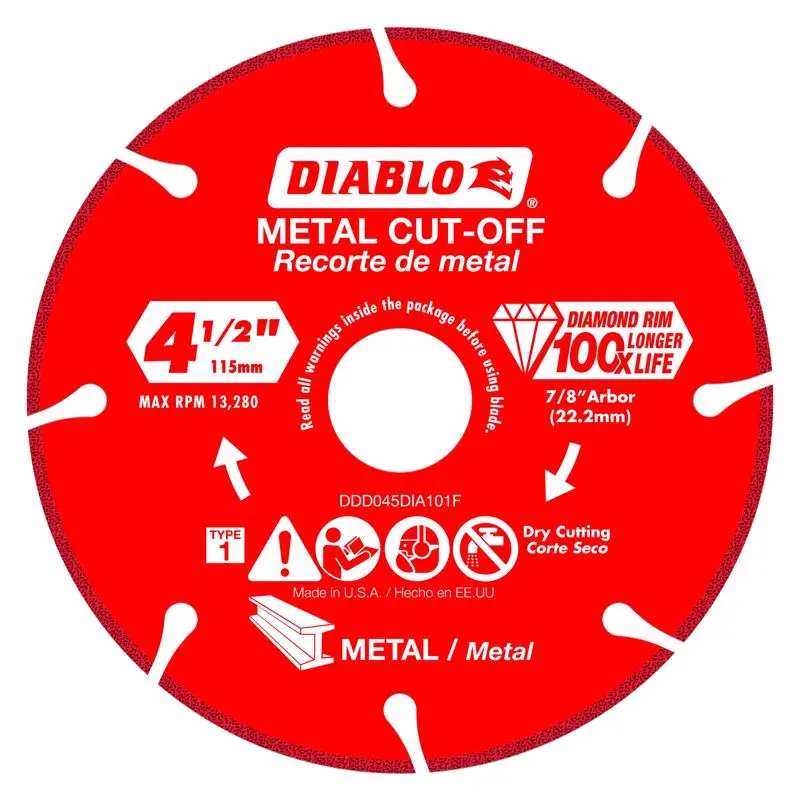 Diablo 4-1/2 Inch Diamond Masonry Cut-Off Disc