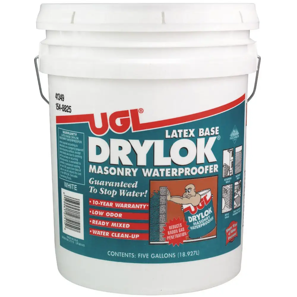 Drylok 27515 Masonry Latex Base Waterproofing Paint 5 Gallon White