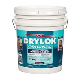 5-Gallon White Latex Masonry Waterproofing Paint Exterior Surfaces Drylok