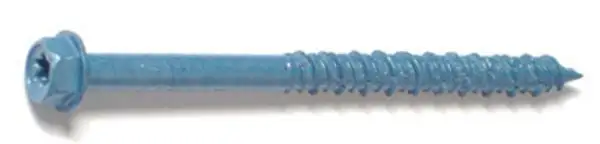 MidWest 51216 TorqueMaster Hex Star Drive Masonry Screw 1/4x3-1/4 Inch 100-Pack