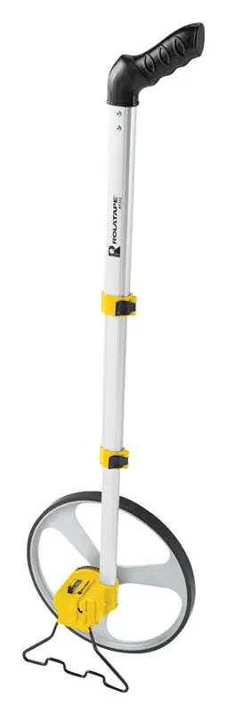 Rolatape 27 . L x 12 . W Measuring Wheel 10000 ft Silver