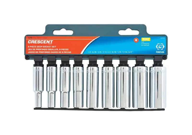 Crescent 3/8 . Drive Metric and SAE 6 & 12 Point Mechanic's Tool Set 128 pc