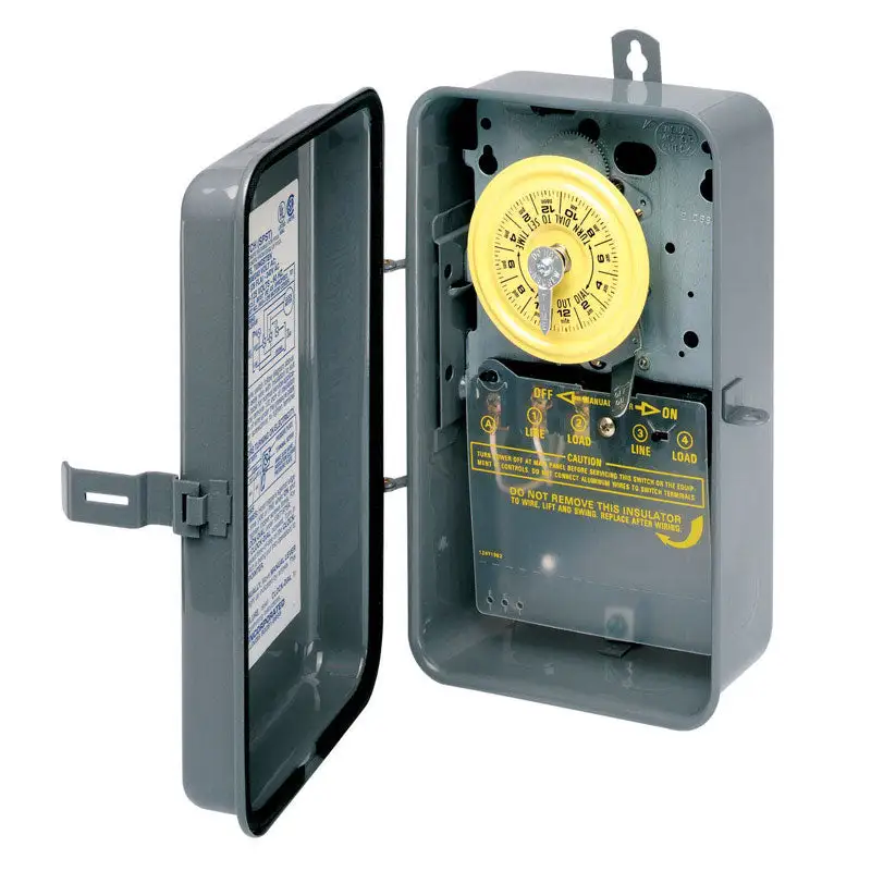 Intermatic Indoor Outdoor Mechanical Timer Switch 120V Gray Lighting Control