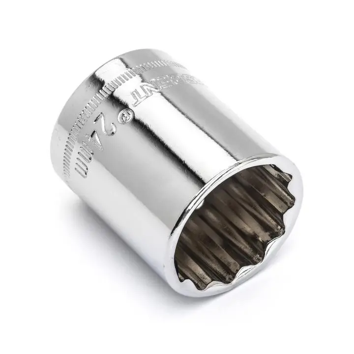 Crescent 1/2 Inch Drive 12 Point Standard Metric Socket 24mm Sturdy Heavy Duty Tasks