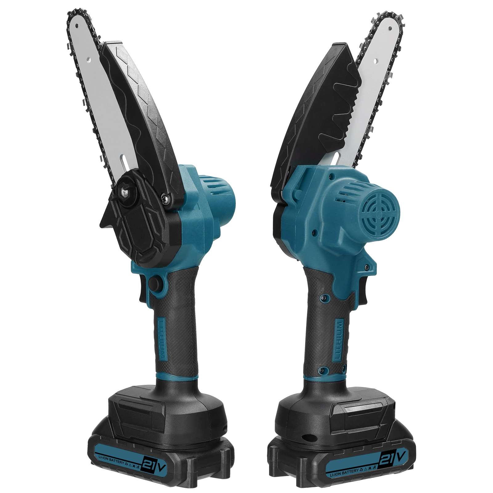 Electric chain saw.Motor One-handed Tool Travel-friendly Saws Wood One-handed Tool Use Brush Motor 21v 6inch Travel-friend...