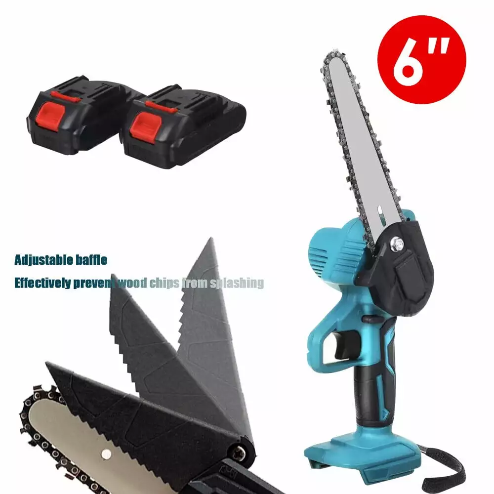 Cordless Mini Chainsaw - 6 Handheld Electric Cutter Jahyelec