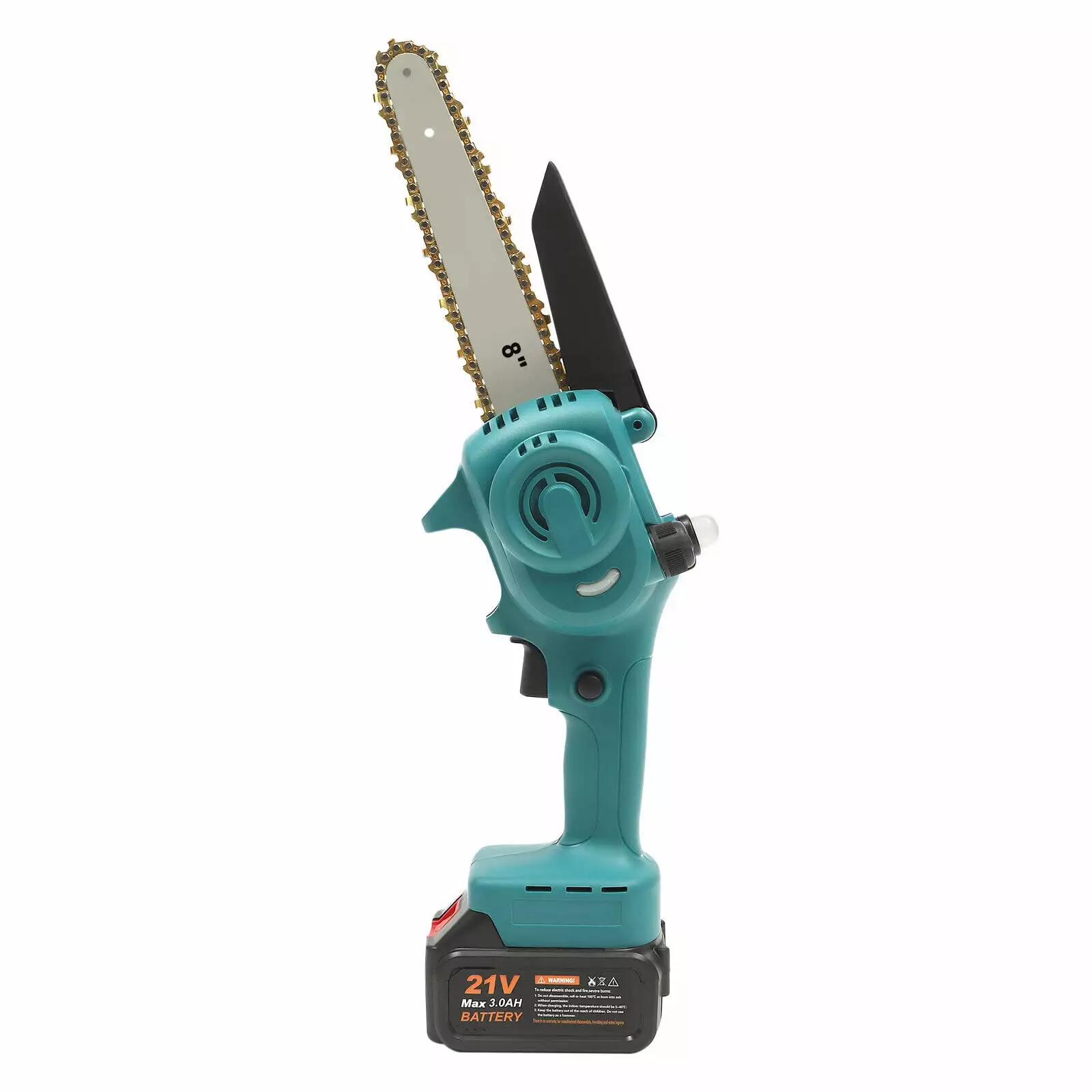 400W Handheld Mini Electric Chainsaw Cordless Wood Cutter Saw Battery Power 8in 3000RPM unbrand