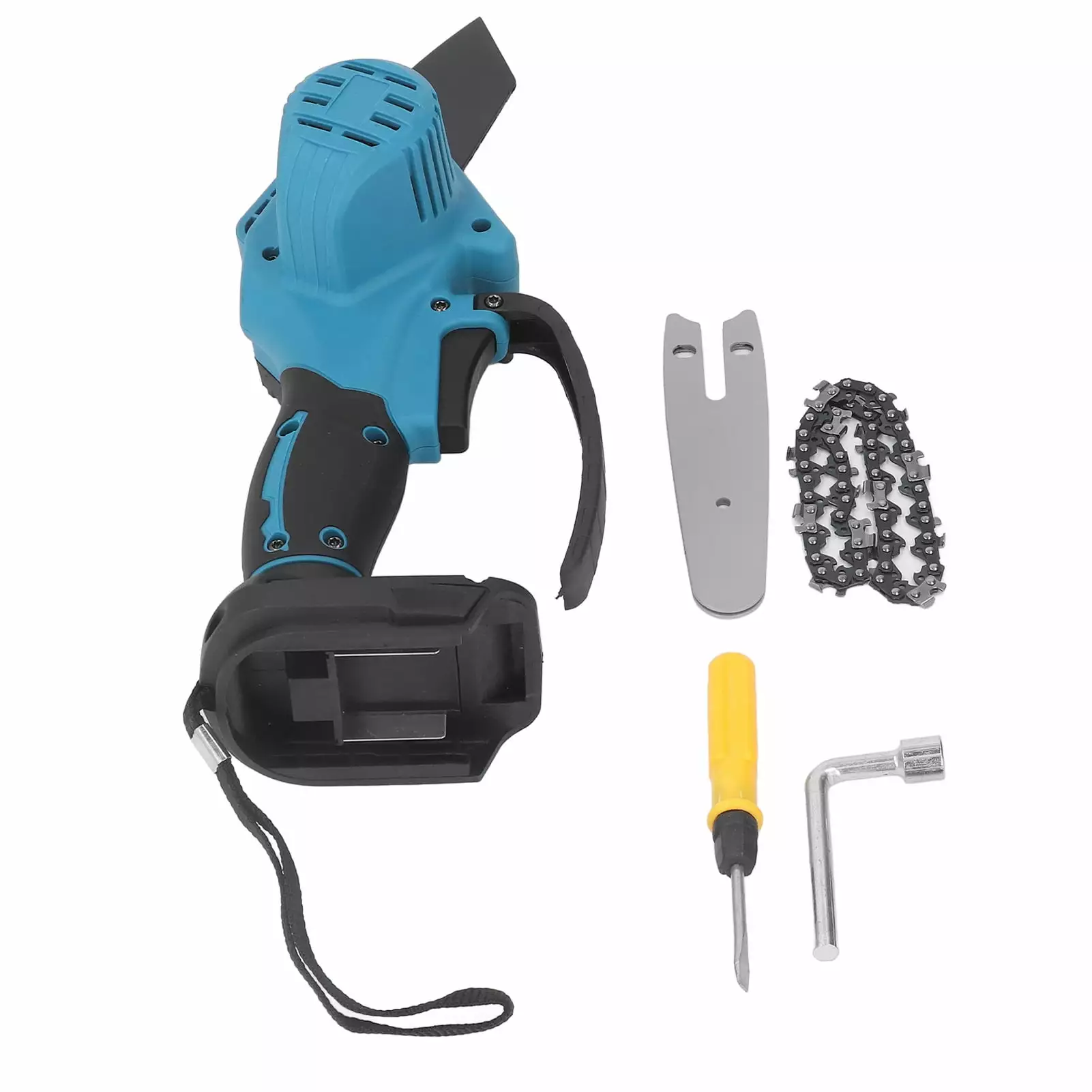 Mini Chainsaw Electric Cordless Handheld Travel-friendly Fast Speed Garden Pruning Chain Saw 18V Battery xiongdasujiaozhipin