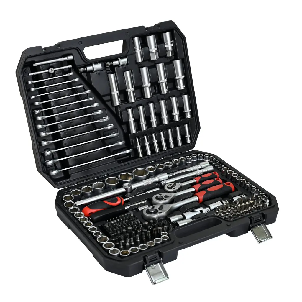 216-Piece Mechanics Tool Kit, Socket Wrench & Auto Repair Tool Set Carrying Case Home and Garage artman