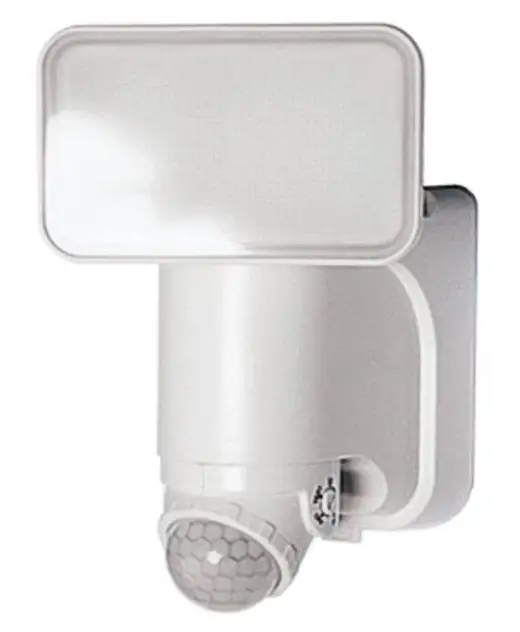 Heathco HZ-7162-WH Solar Motion Activated Security Light Power Reserve Technology 180 deg Sensing 300 lumens