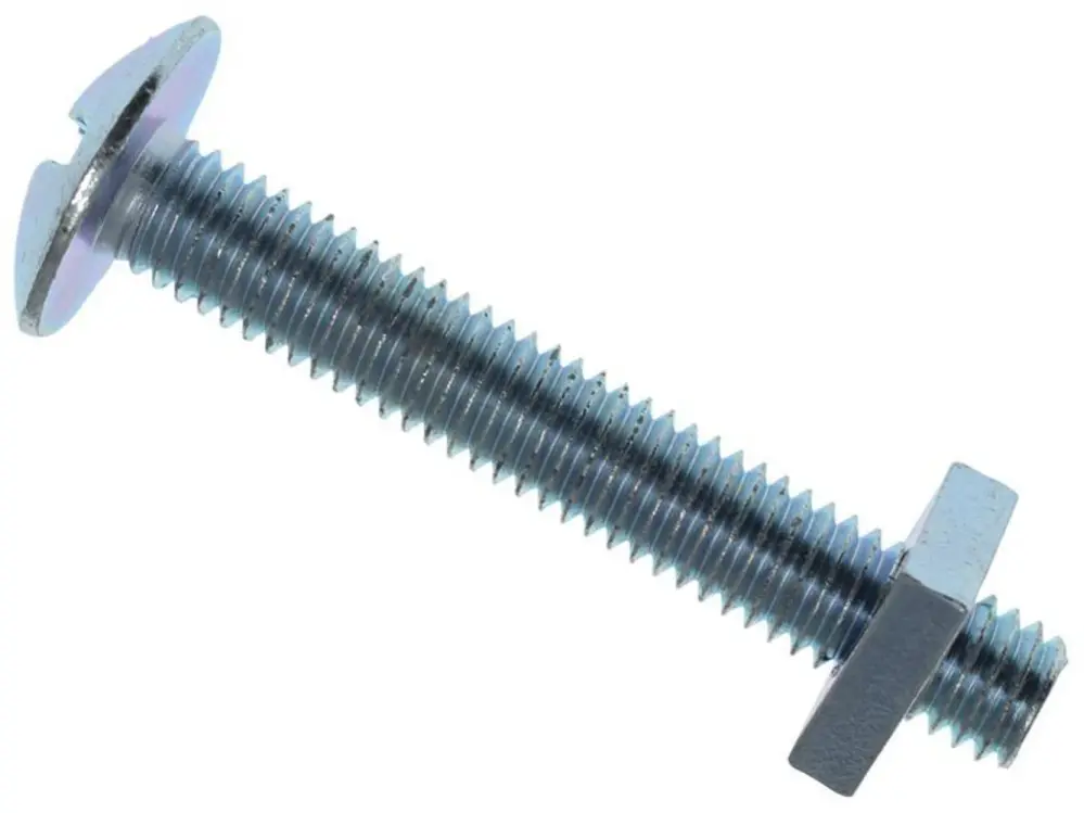 Metalmate Roofing Bolt & Nut Zp M6 X 40Mm (Box 25)