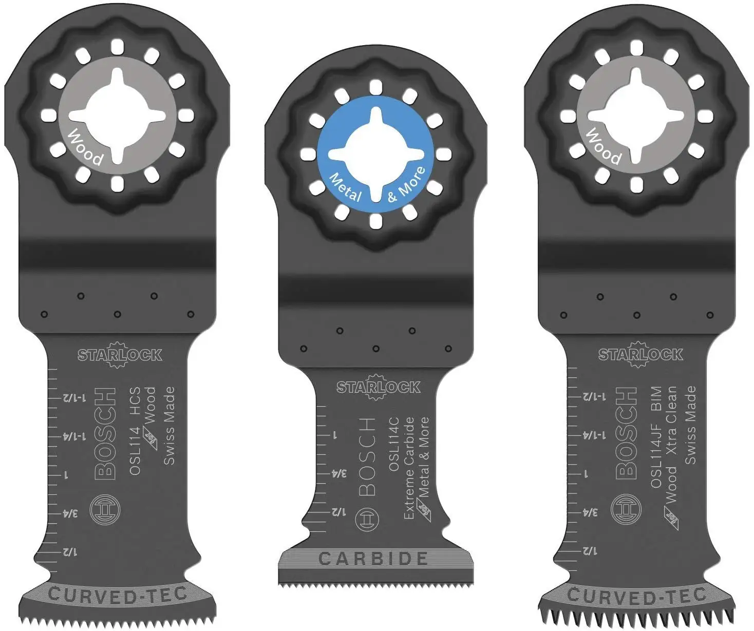 Bosch OSL003VP Starlock Oscillating Multi-Tool Accessory Blade Set Versatile Cutting