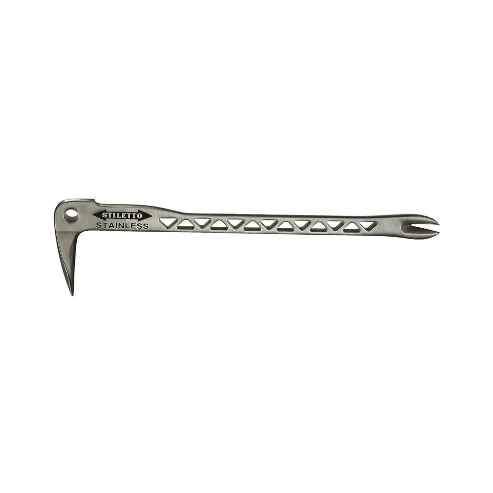 Stiletto SSCLW12-2 Clawbar Nail Puller Dimpler Stainless Steel Construction Tool