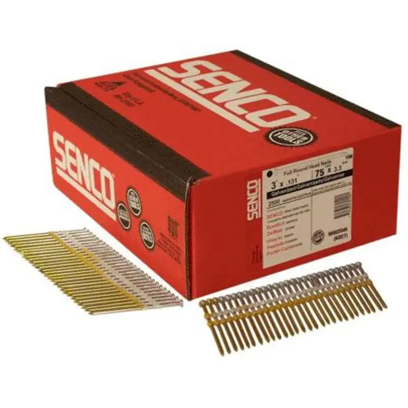 Senco 3 . L X 16 Ga. Angled Strip Galvanized Framing Nails 20 deg 2.500 pk