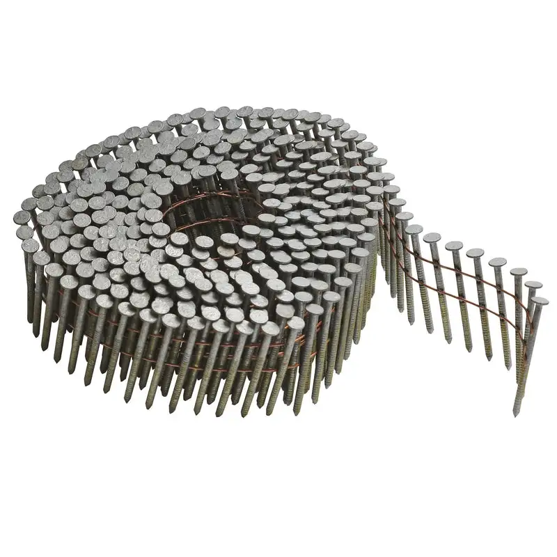 Bostitch 1-1/2 Inch 15 Degree Angled Coil Galvanized Siding Nails 4200 Pack