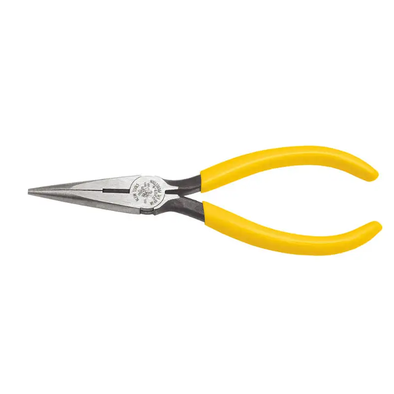 Klein Tools D203-6 Standard Long Needle Nose Pliers Side-Cutting 6-5/8 Inch