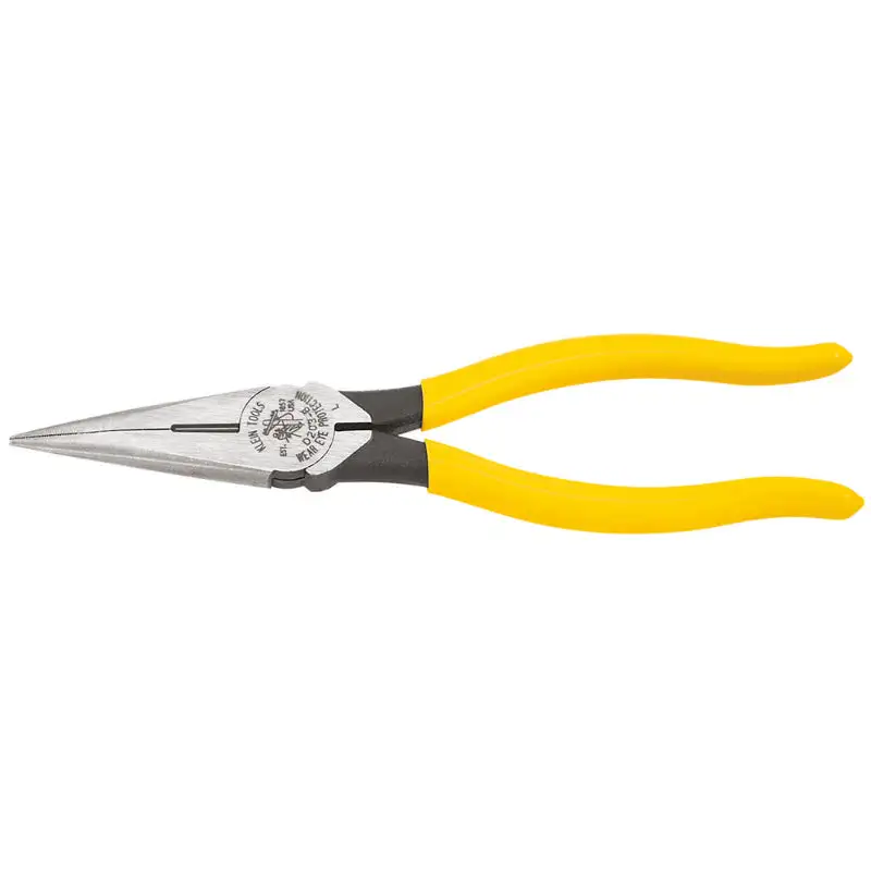Klein Tools D203-8 Heavy-Duty Standard Long Needle Nose Pliers 8 Inch