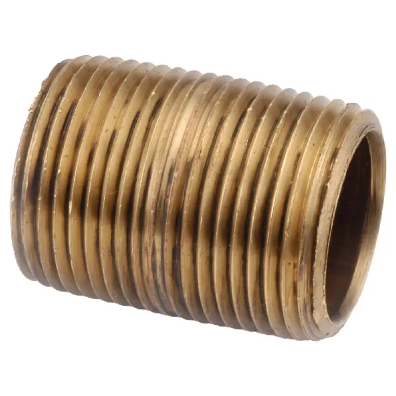 Anderson Metals 1 Inch MIP Brass Nipple 5 Inch L Pack 5