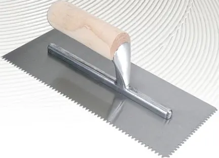 SQ Notch Trowel 3/16 X 3/8 X 1/4 Tile Installation QEP