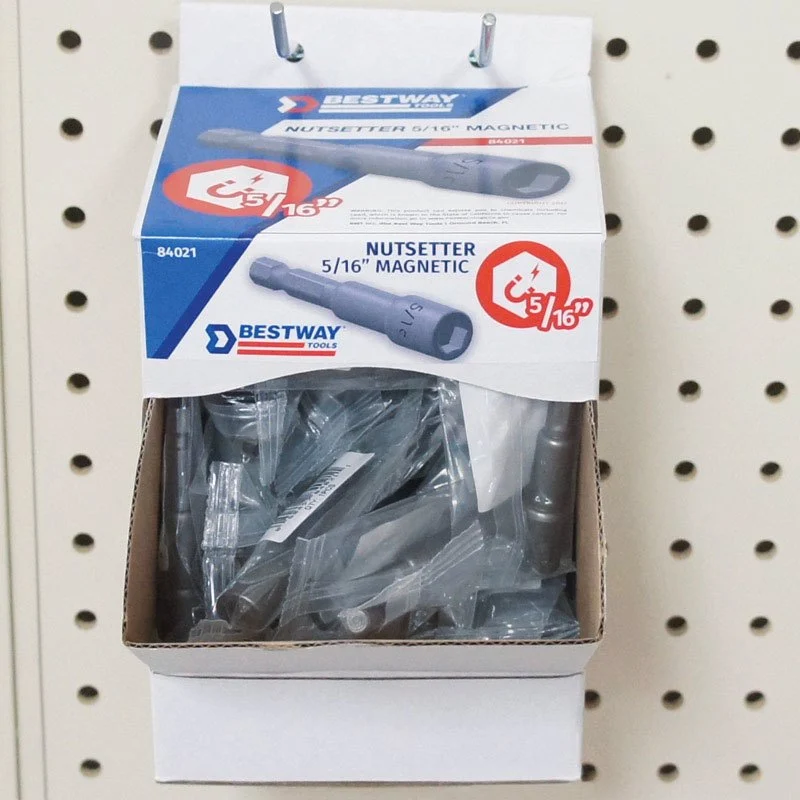 Best Way Tools 5/16 Square Nut Driver Carbon Steel Pack 50
