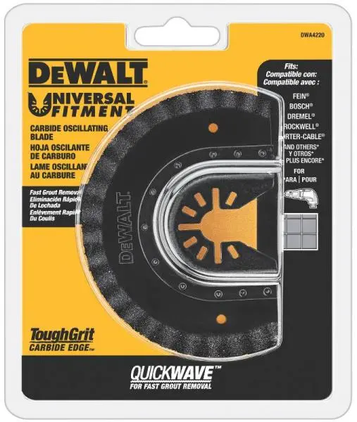DeWalt DWA4220 Fastcut Carbide Oscillating Blade Grout Removal