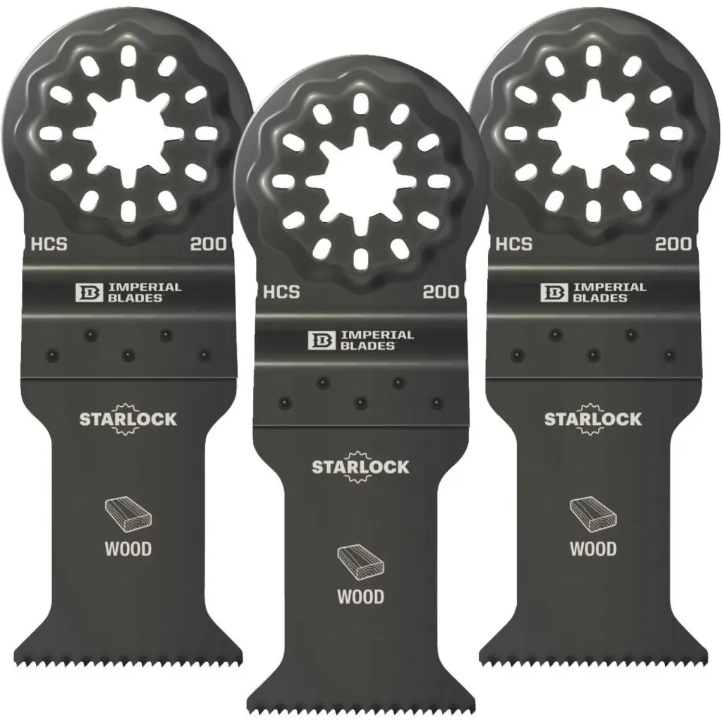 Imperial Blades Starlock 1-3/8 . 18 TPI Fast Wood Oscillating Blade 3-Pack