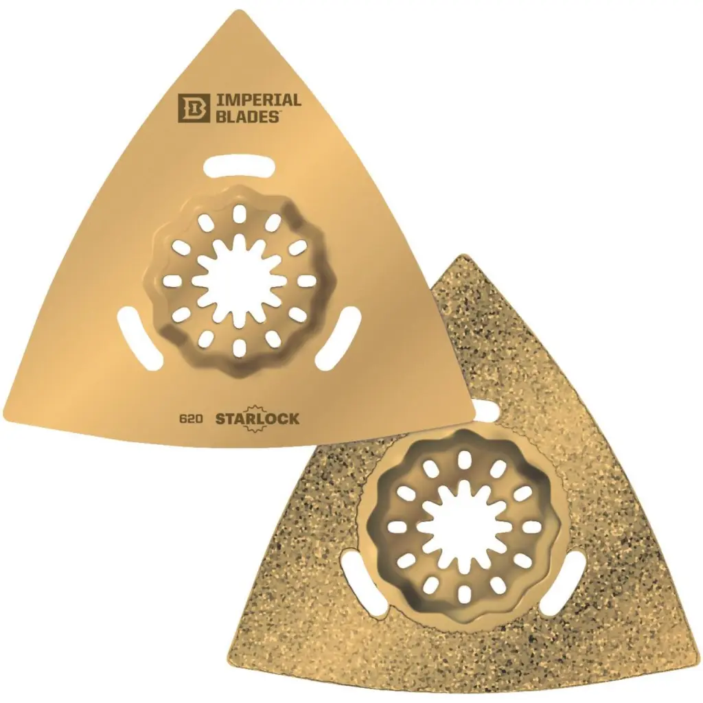 Imperial Blades Starlock 3-1/8 . Triangle Carbide Grit Oscillating Blade