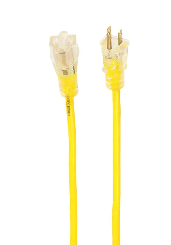 Yellow Jacket Outdoor 50 Foot 14/3 SJTW Yellow Extension Cord Heavy Duty