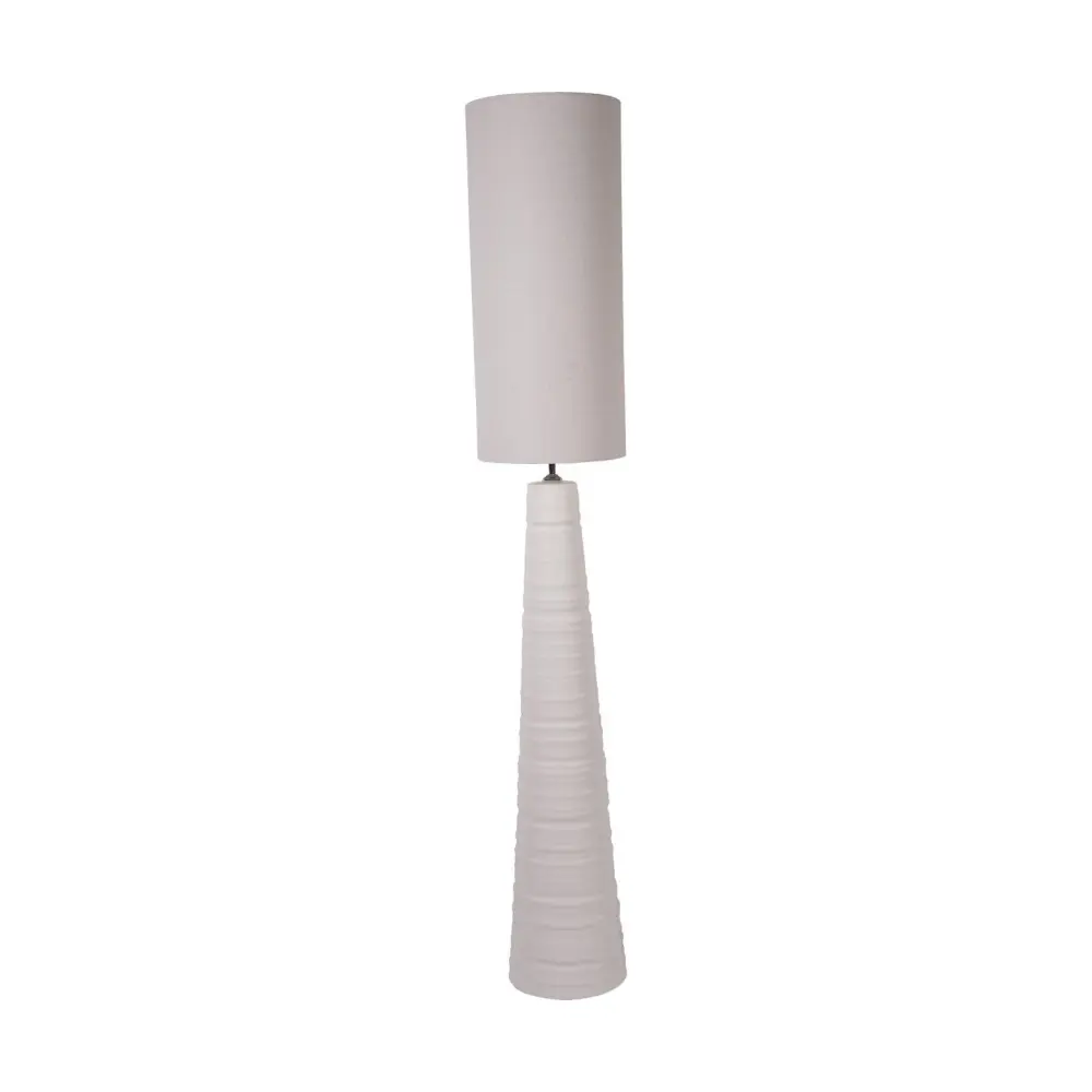 Tivoli Tall Ceramic Floor Lamp - White