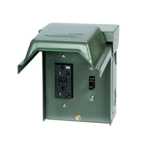 Midwest Electric U010S010GRP Backyard Power Outlet 20 Amp Outdoor Electrical Needs
