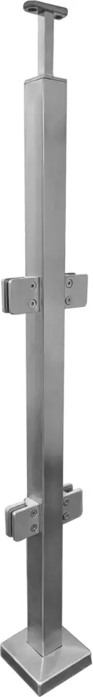 IPSQ40S42L316 Square Stain-free Steel Post Inline 42" SS316