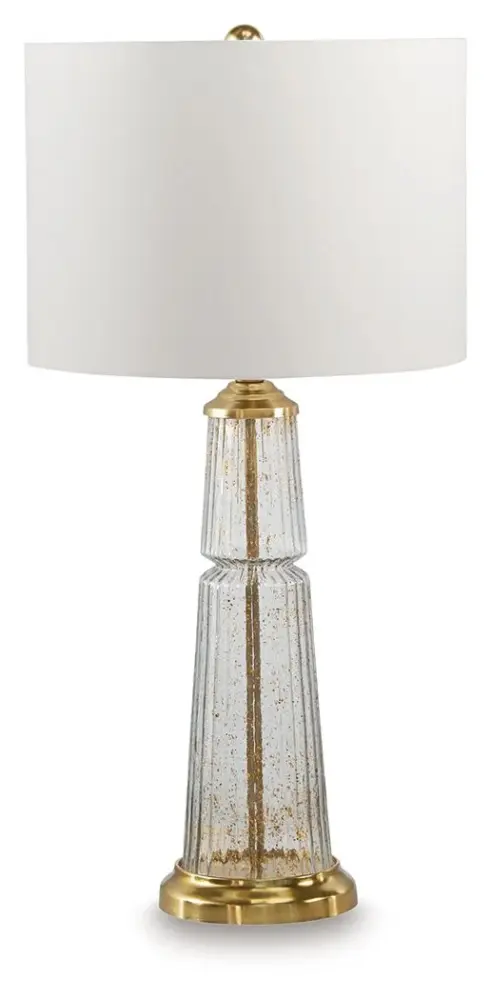 Bakersboro - Glass Table Lamp - Lucid / Gold Finish