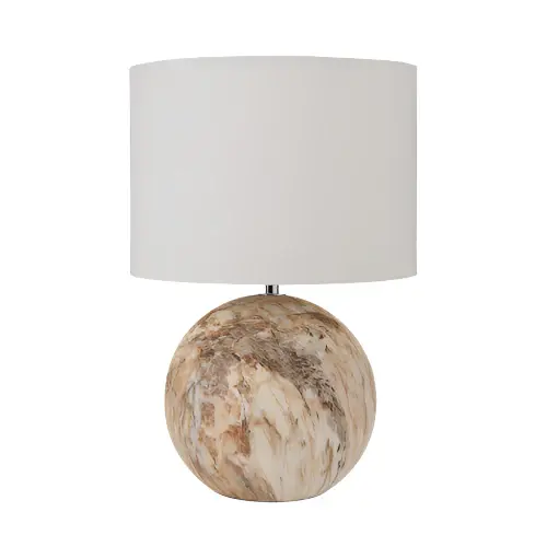 Dusk Stone Effect Clay Table Lamp - Natural