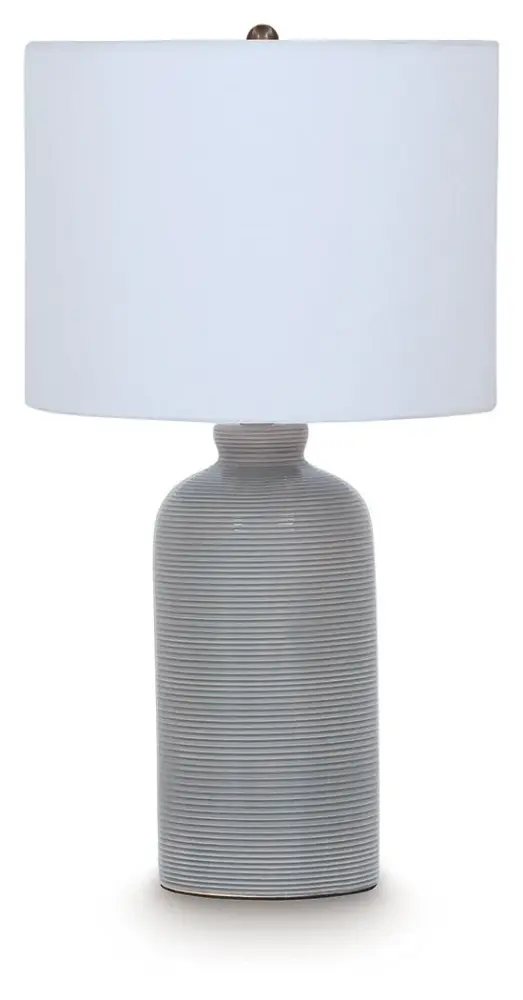 Wimlow - Ceramic Table Lamp - Pewter Blue