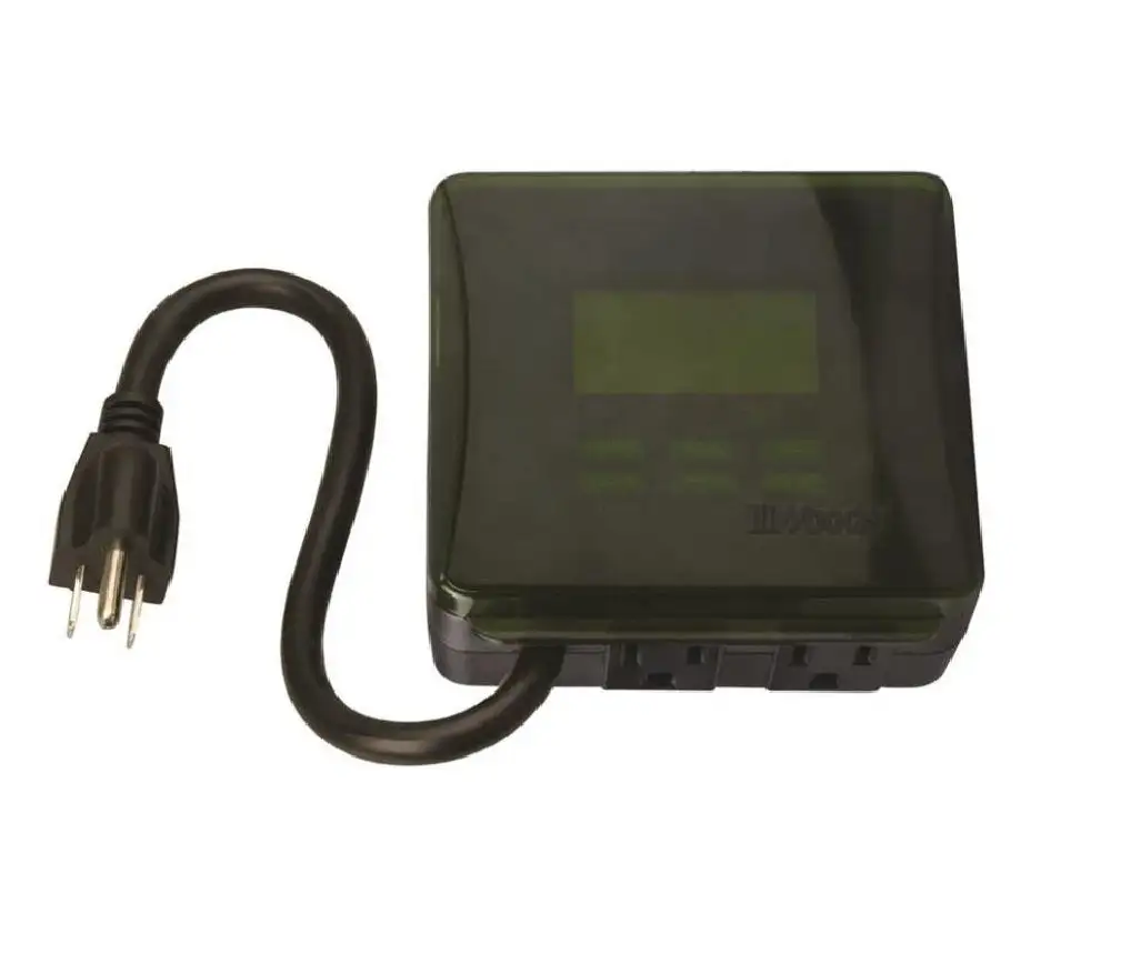 Coleman 50015 Outdoor 7 Day Heavy Duty Digital Timer Black Programmable Timer