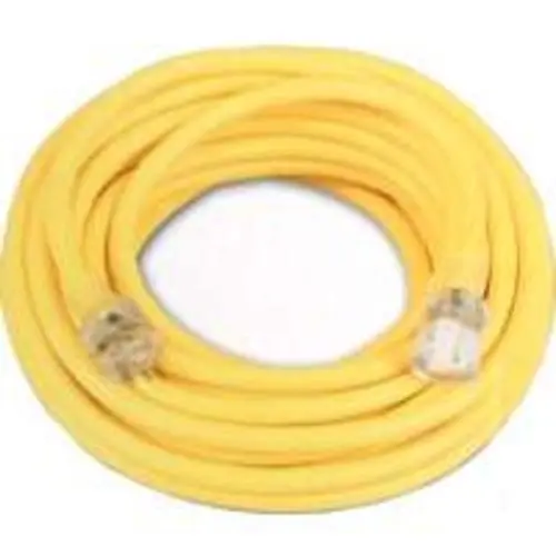 Coleman Cable 025878802 Extension Cord Outdoor 125 Volt 15 Amp 12/3 25 Feet